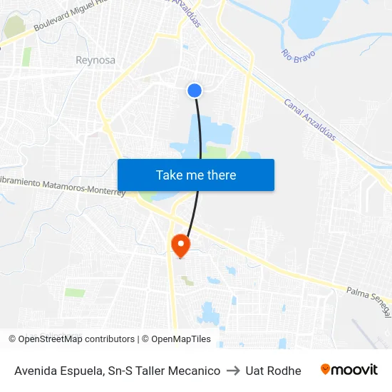 Avenida Espuela, Sn-S Taller Mecanico to Uat Rodhe map