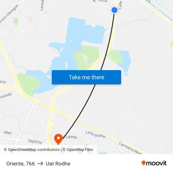 Oriente, 766 to Uat Rodhe map