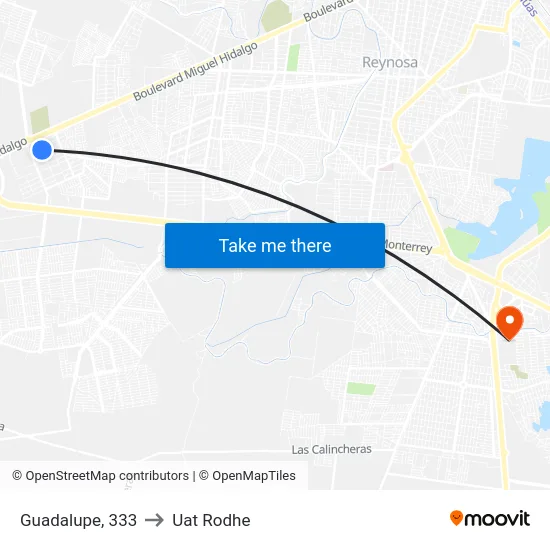 Guadalupe, 333 to Uat Rodhe map