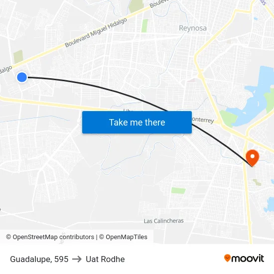 Guadalupe, 595 to Uat Rodhe map