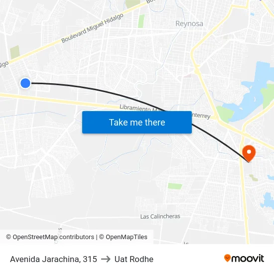 Avenida Jarachina, 315 to Uat Rodhe map