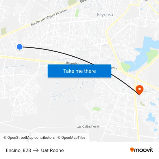 Encino, 828 to Uat Rodhe map