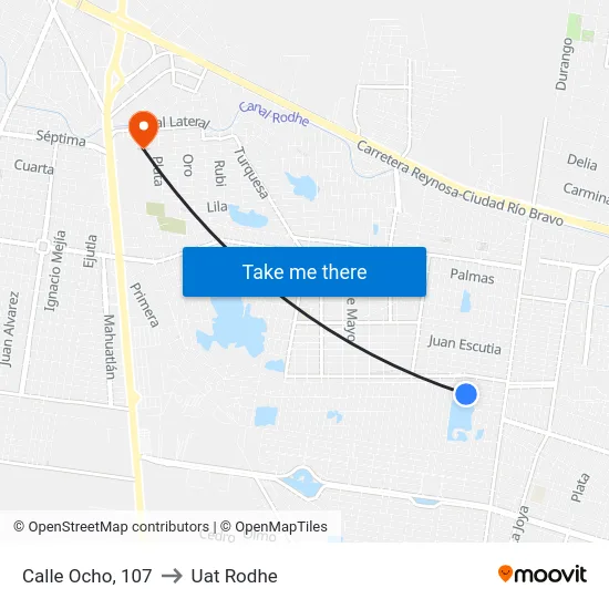 Calle Ocho, 107 to Uat Rodhe map