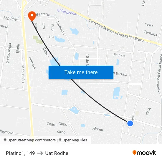 Platino1, 149 to Uat Rodhe map