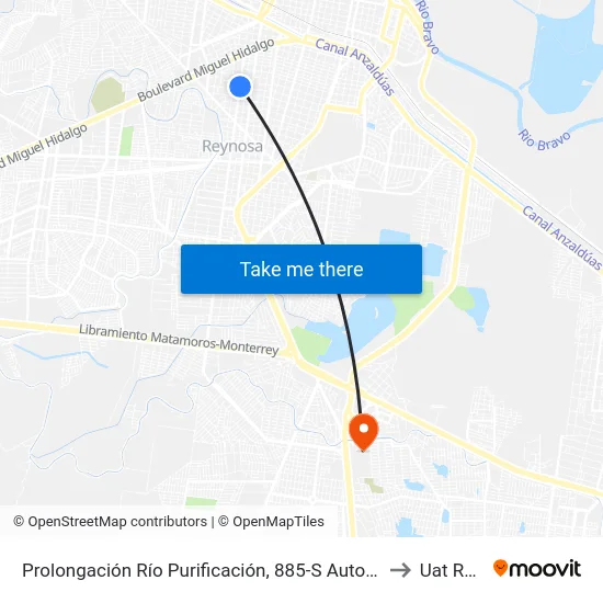 Prolongación Río Purificación, 885-S Auto Electrico Jesus to Uat Rodhe map