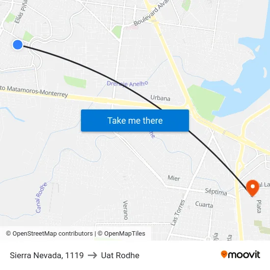 Sierra Nevada, 1119 to Uat Rodhe map