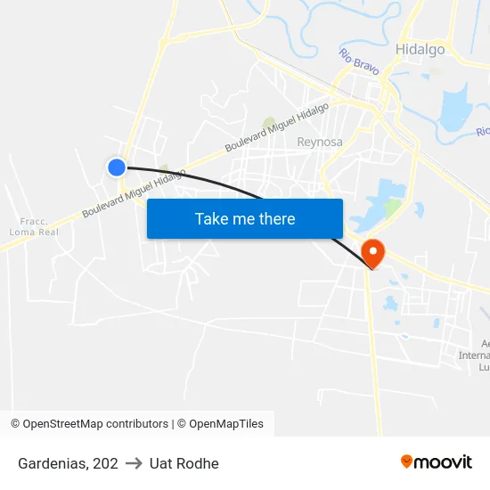 Gardenias, 202 to Uat Rodhe map