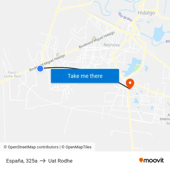 España, 325a to Uat Rodhe map