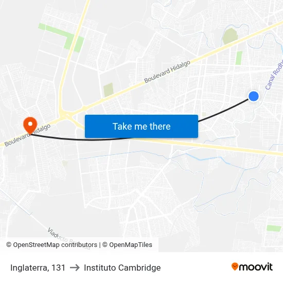 Inglaterra, 131 to Instituto Cambridge map