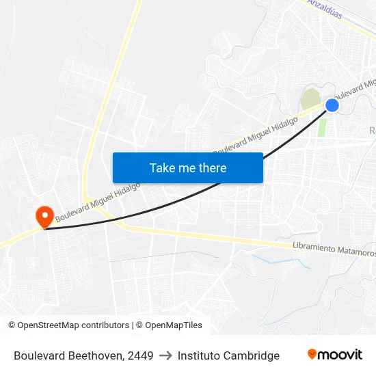 Boulevard Beethoven, 2449 to Instituto Cambridge map