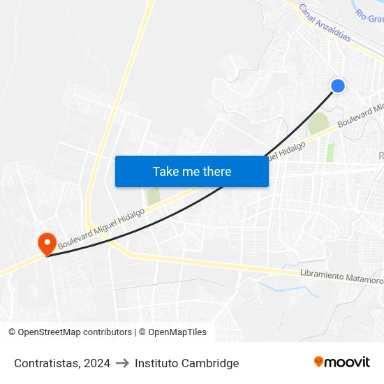 Contratistas, 2024 to Instituto Cambridge map