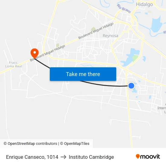 Enrique Canseco, 1014 to Instituto Cambridge map