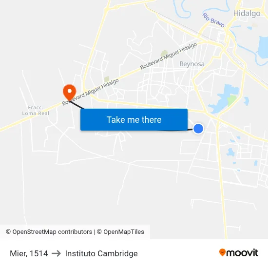 Mier, 1514 to Instituto Cambridge map