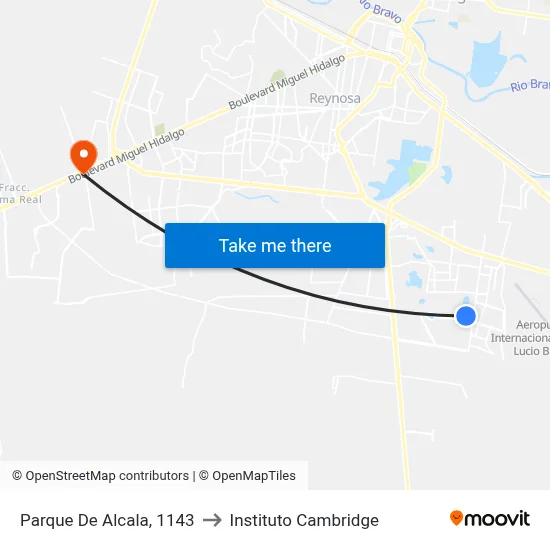 Parque De Alcala, 1143 to Instituto Cambridge map