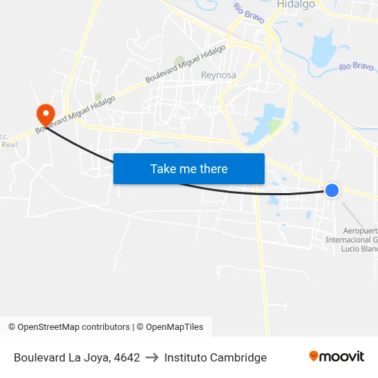 Boulevard La Joya, 4642 to Instituto Cambridge map