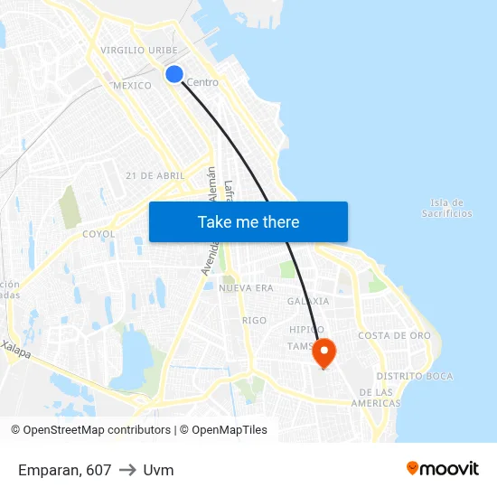 Emparan, 607 to Uvm map