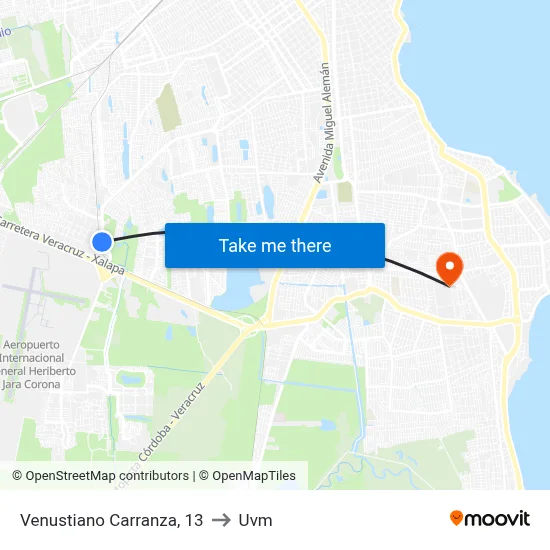 Venustiano Carranza, 13 to Uvm map