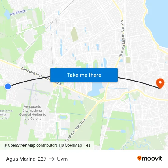 Agua Marina, 227 to Uvm map