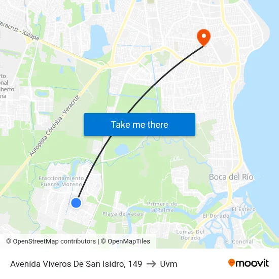 Avenida Viveros De San Isidro, 149 to Uvm map