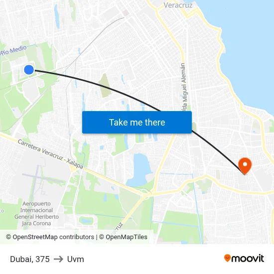Dubai, 375 to Uvm map