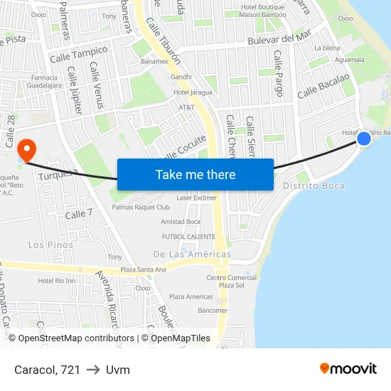Caracol, 721 to Uvm map