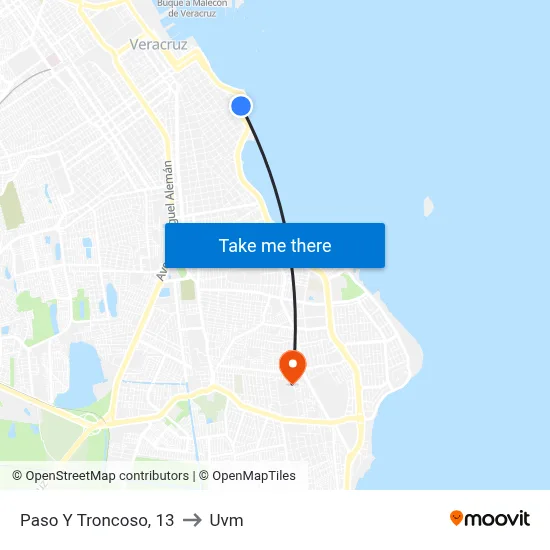 Paso Y Troncoso, 13 to Uvm map