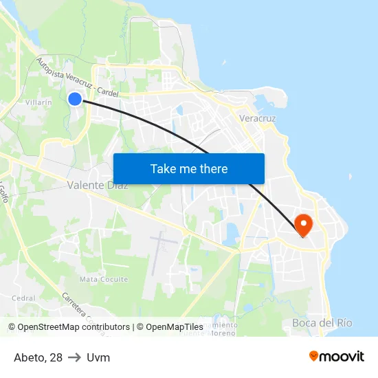 Abeto, 28 to Uvm map
