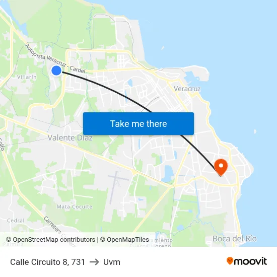 Calle Circuito 8, 731 to Uvm map