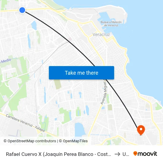 Rafael Cuervo X (Joaquín Perea Blanco - Costa De Marfil) to Uvm map