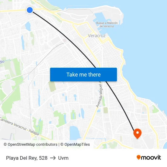 Playa Del Rey, 528 to Uvm map