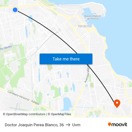 Doctor Joaquin Perea Blanco, 36 to Uvm map
