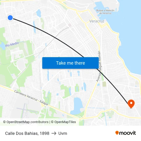 Calle Dos Bahias, 1898 to Uvm map