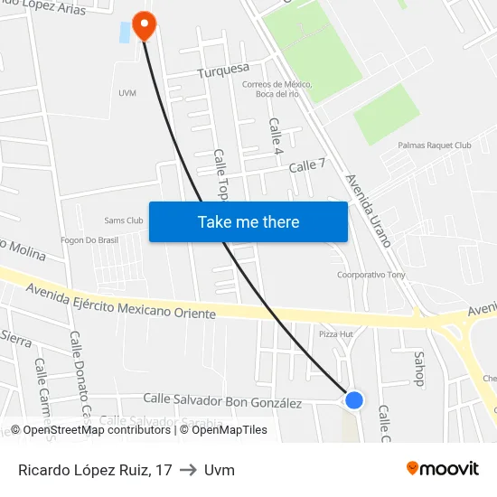 Ricardo López Ruiz, 17 to Uvm map