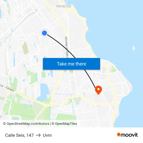 Calle Seis, 147 to Uvm map