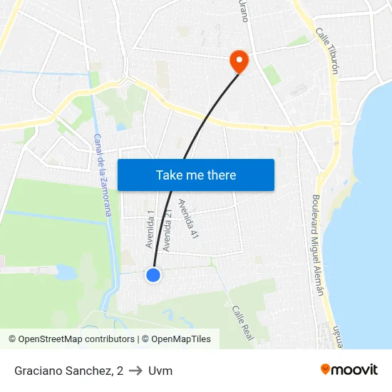 Graciano Sanchez, 2 to Uvm map