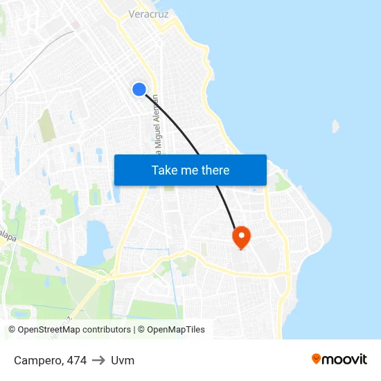 Campero, 474 to Uvm map