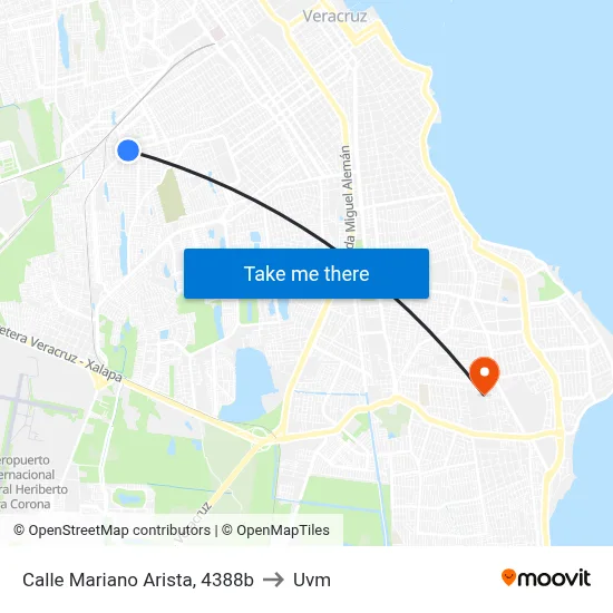 Calle Mariano Arista, 4388b to Uvm map
