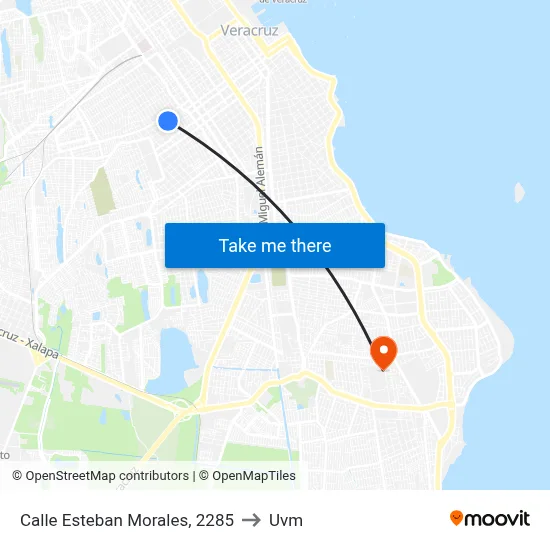 Calle Esteban Morales, 2285 to Uvm map