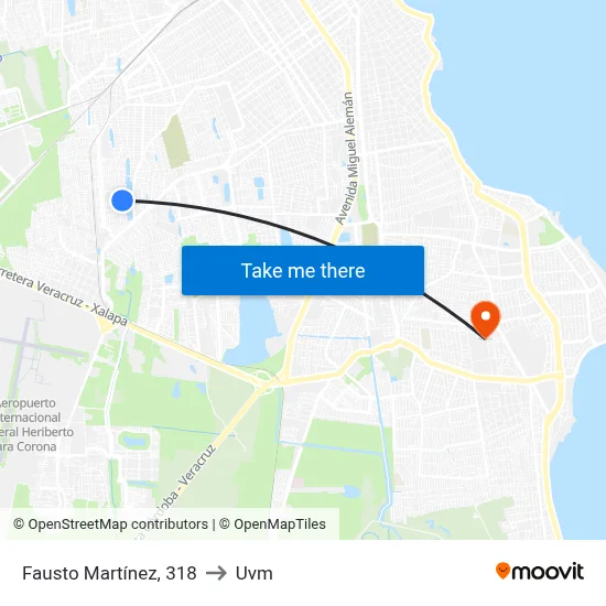 Fausto Martínez, 318 to Uvm map