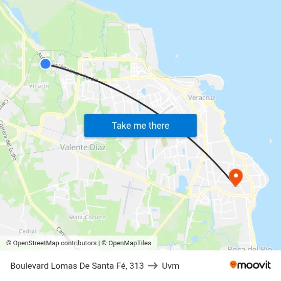 Boulevard Lomas De Santa Fé, 313 to Uvm map