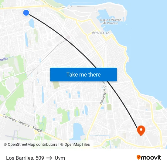 Los Barriles, 509 to Uvm map