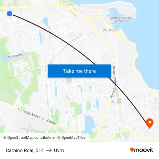 Camino Real, 514 to Uvm map
