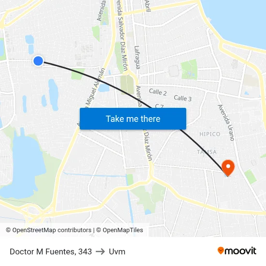 Doctor M Fuentes, 343 to Uvm map