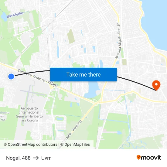 Nogal, 488 to Uvm map