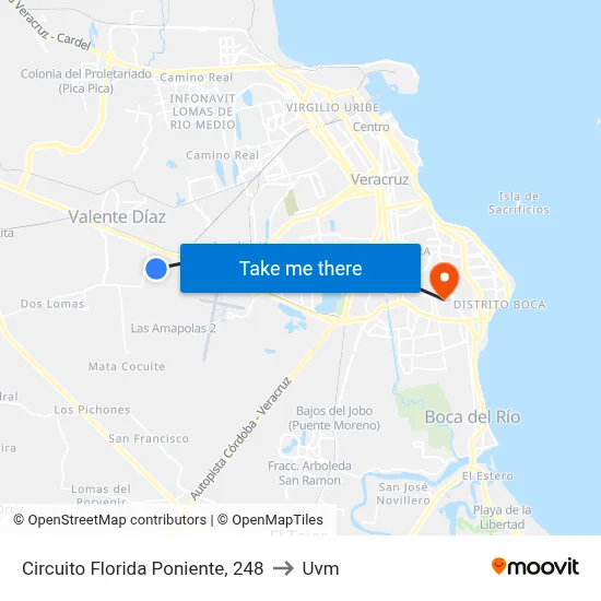 Circuito Florida Poniente, 248 to Uvm map