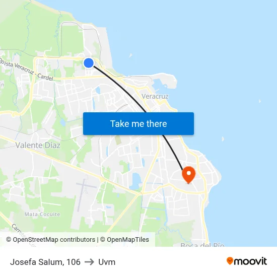 Josefa Salum, 106 to Uvm map