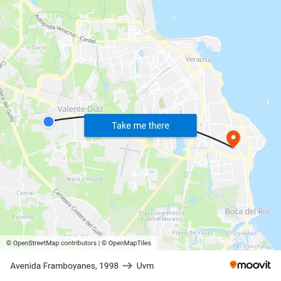 Avenida Framboyanes, 1998 to Uvm map