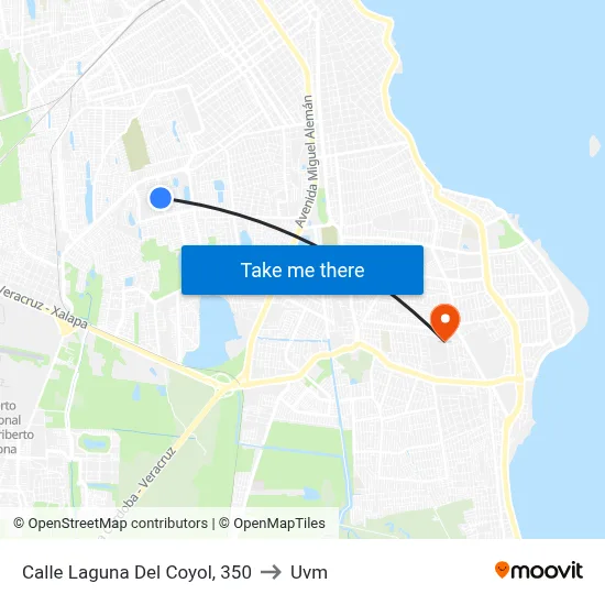 Calle Laguna Del Coyol, 350 to Uvm map