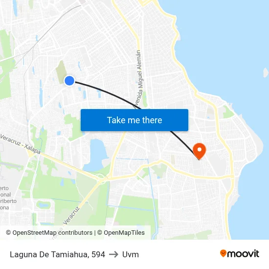 Laguna De Tamiahua, 594 to Uvm map