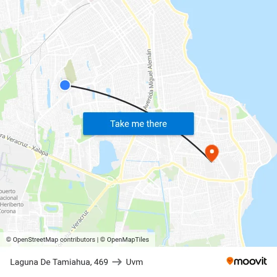 Laguna De Tamiahua, 469 to Uvm map